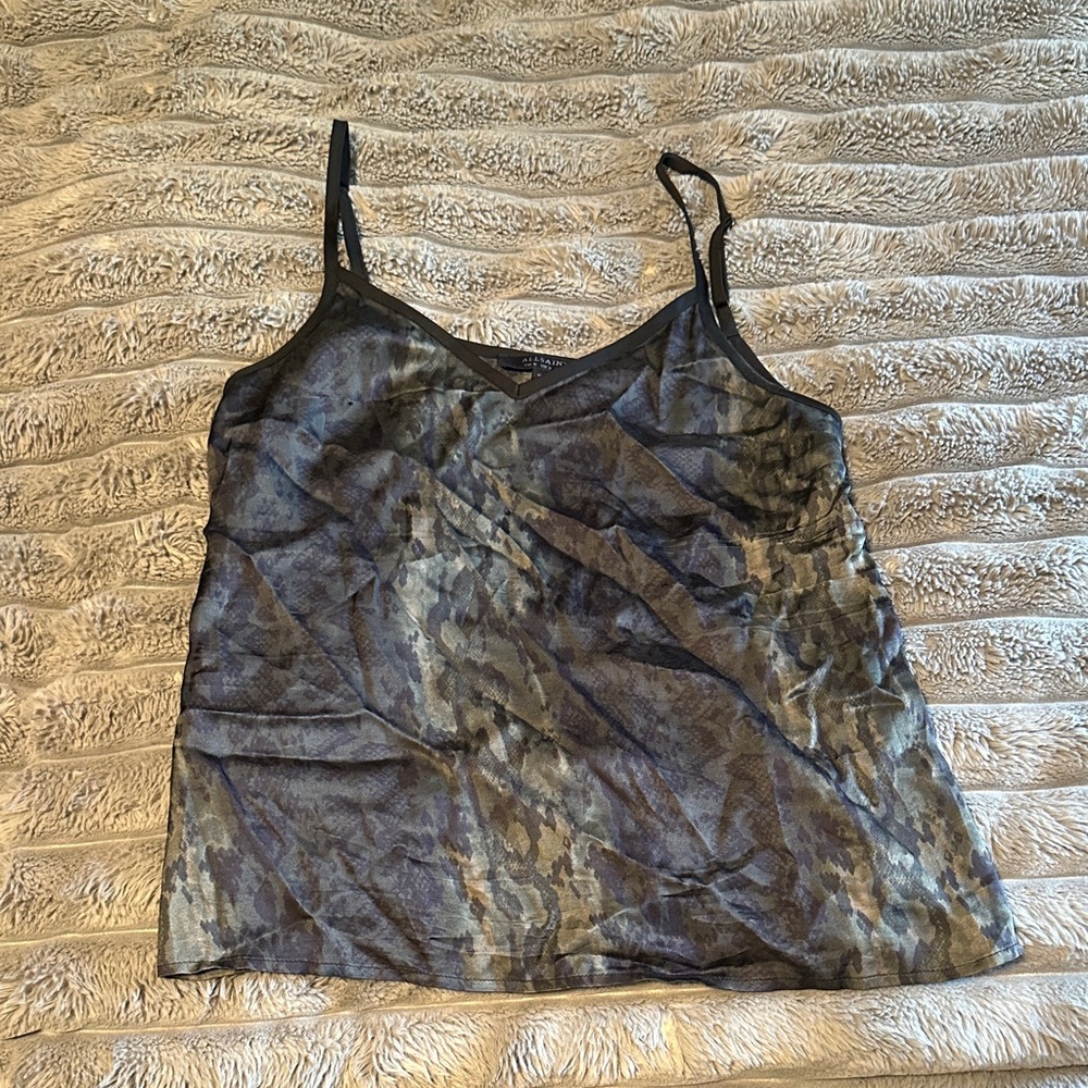 All Saints Camouflage Camisole Top